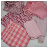 Lot of Vintage Pink Palette Fabric