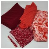 Bundle of Red Palette Fabric w/ Cranston