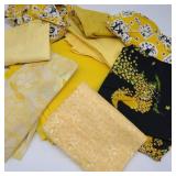 Bundle of Vintage Yellow Palette Fabric Bundle of Vintage Yellow Palette Fabric