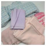 Lot of Pink & Pastel Vintage Fabric