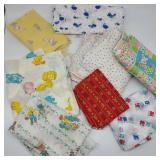 Lot of Vintage Children's Motif Fabric Lot of Vintage Children's Motif Fabric