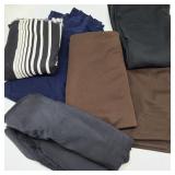 Large Bundle of Black, Blue, & Brown Fabric Large Bundle of Black, Blue, & Brown Fabric
