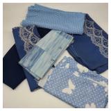 Bundle of Blue Palette Fabric w/ Butterflies Bundle of Blue Palette Fabric w/ Butterflies