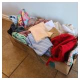 Box 2 of Vintage Clothing & Fabric Remnants Box 2 of Vintage Clothing & Fabric Remnants