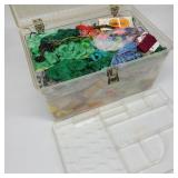 Vintage Sewing Box Full of Thread Vintage Sewing Box Full of Thread
