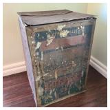 Large Antique Tin Selmor Coffee Bin Large Antique Tin Selmor Coffee Bin