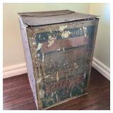 Large Antique Tin Selmor Coffee Bin