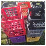 Lot of 15 Plastic Crates Lot of 15 Plastic Crates