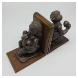 Modern Monkey Bookend Set