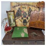 Box 1 of Vintage w/ Lincoln Cents & PBR Sign