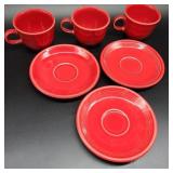 Lot of Red Fiesta Ware Lot of Red Fiesta Ware