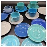 Lot of Blue Palette Fiesta Ware Lot of Blue Palette Fiesta Ware
