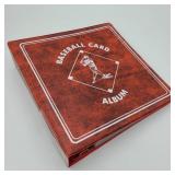Red Baseball Card Album & Contents Red Baseball Card Album & Contents
