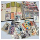 Black Binder & Assorted Sports Cards