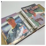 Binder of Vintage Beckett Baseball Card Magazines