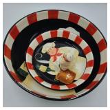Italian Motif Bowls w/ Shaker Italian Motif Bowls w/ Shaker