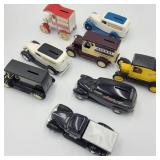 Flat 6 Die Cast Ertl Coin Banks