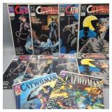 Pair of DC Catwoman 1-4 Comics w/ Extras