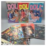 Lot of 8 Adult Themed Doll & Caliber Comics