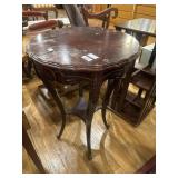 Carved round table