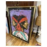 Denny Dent Signed Joni Hendrix Framed abstract art