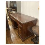 Carved wood desk