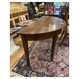 Half round table