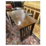 Wood rectangular table