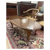 Oval shaped coffee table