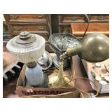 Antique Lighting, Silver Plate Basket