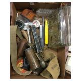Misc. Antiques, Ice Cream Scoop, flask, etc