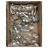 Lot Silver Plate Flatware, Serving pieces