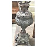 Cast Metal Victorian Lamp Base