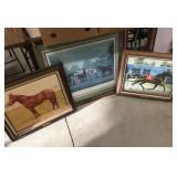 3 Horse Racing Prints
