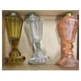 3 Kerosene Lamps
