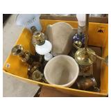 Brass Candlesticks, Lamps