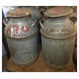 2 Milk Cans