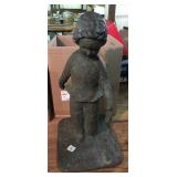 Bronze Sculpture of Child, Signed