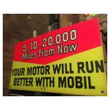 10 Lrg. Cardboard Ads, 7 Mobil Can