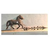 Old Horse Weathervane, Iron Vanes, etc