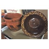 Contemporary Signed Redware Pottery