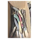 3 Boxes Tools, chains, oil