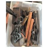 Country lot, Spools, Mallet, Skates