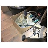 Misc. Garden items, candle holder, etc