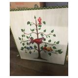 Misc. Folding Screen, X-Mas sign, brass horns