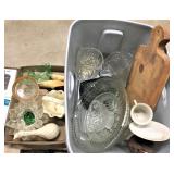 2 Boxes MIsc. Glass & China