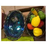 Glass Fruit, Carnival Glass Bowls