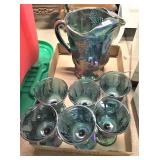 Carnival Glass Water Set