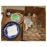 Misc. Glass & China, Flow Blue Bowl