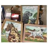 3 Paint  by Number Dogs, Misc.